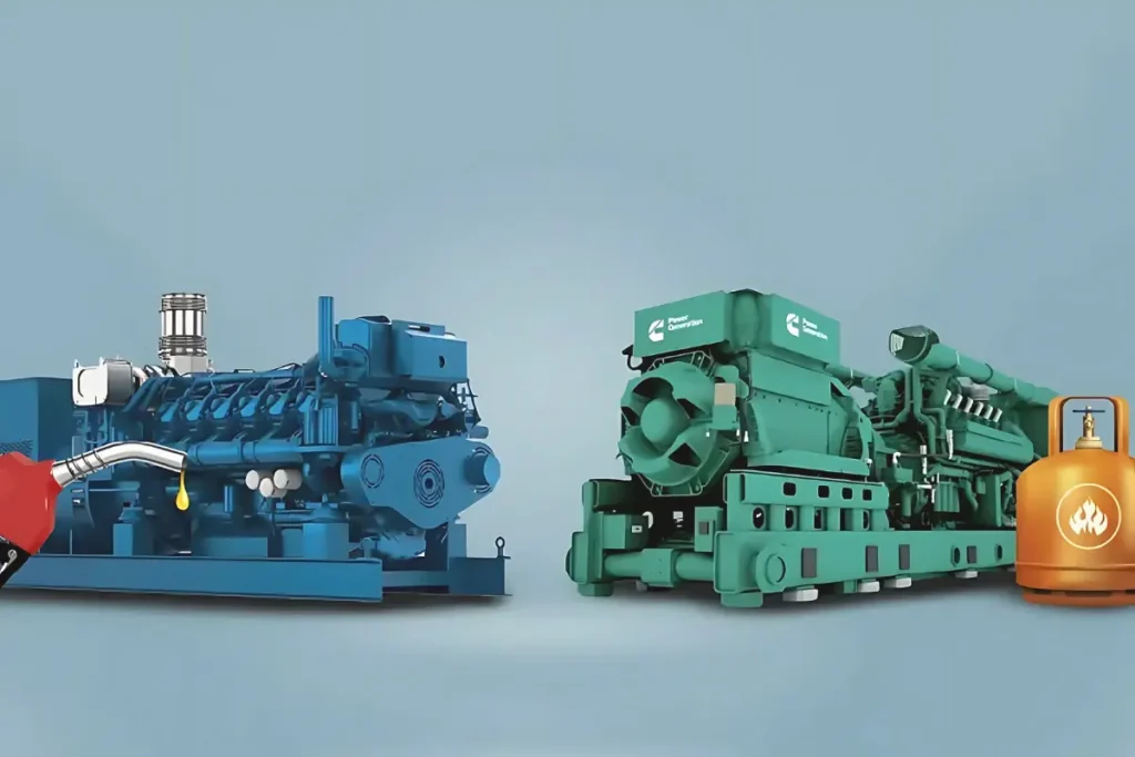 تفاوت ژنراتور گازی و ژنراتور دیزلی