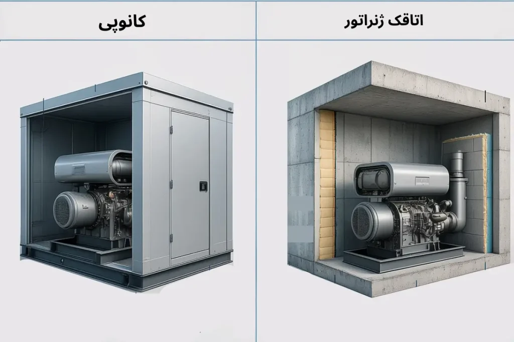 کانوپی چیست و تفاوت کانوپی با اتاقک ژنراتور