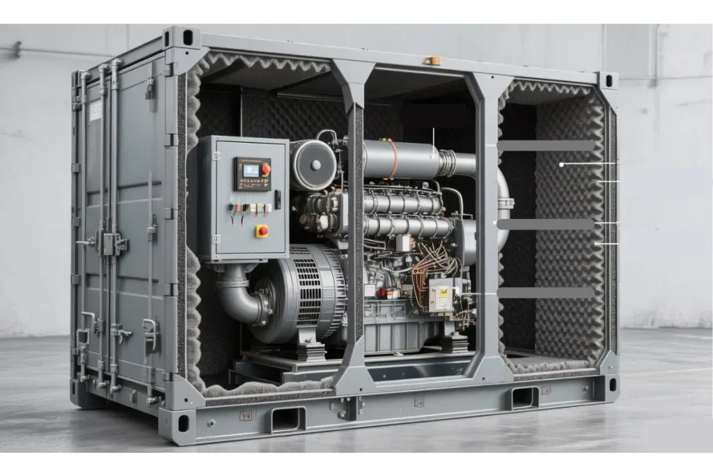 کانوپی چیست و اجزای مختلف داخلی کانوپی دیزل ژنراتور