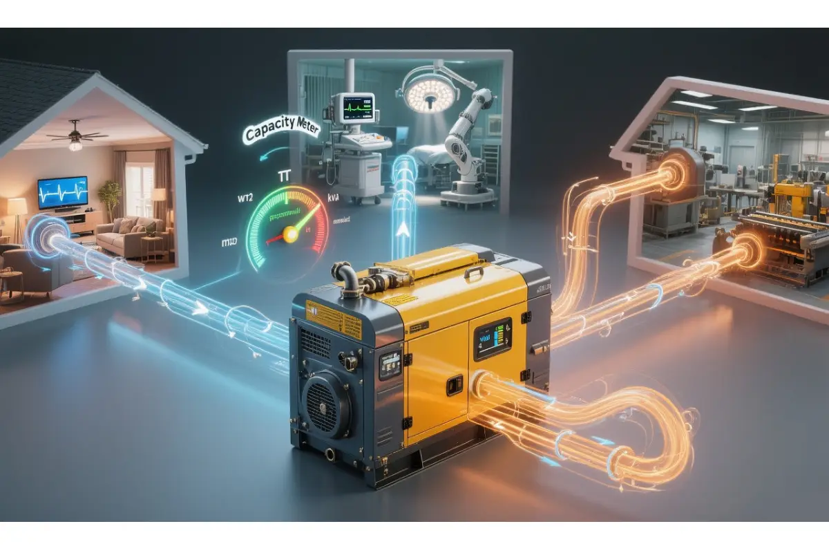 چگونه ظرفیت دیزل ژنراتور را محاسبه کنیم؟ (فرمول + جدول توان) | رخشا دیزل آسیا