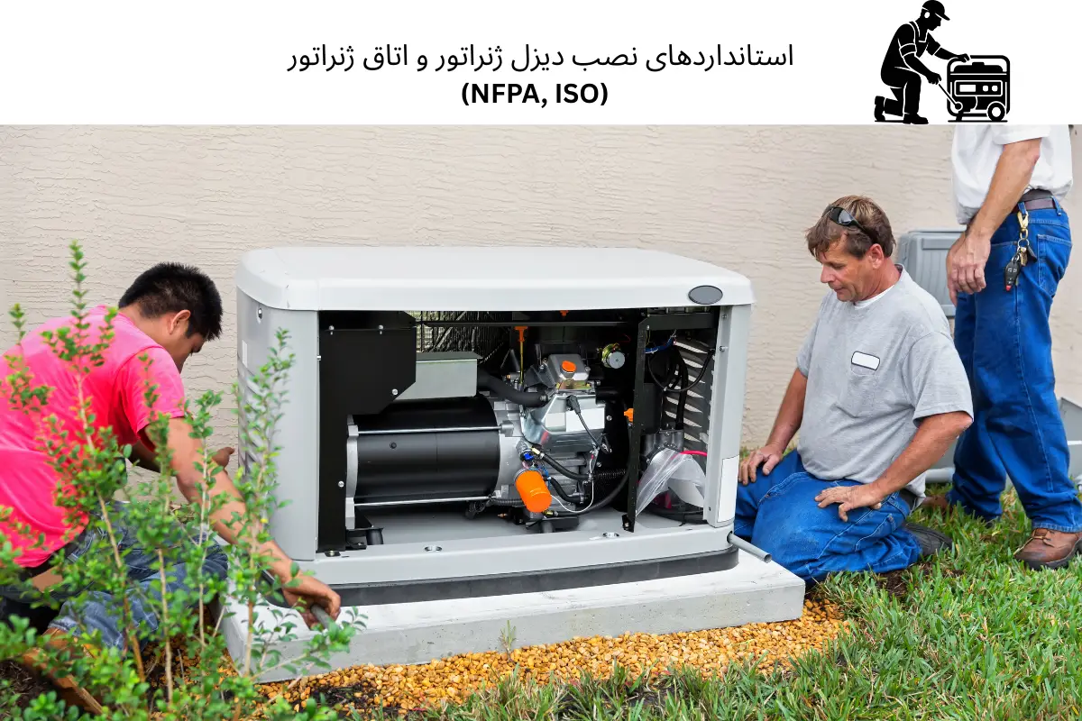 استانداردهای نصب ژنراتور و اتاق ژنراتور (NFPA, ISO) | رخشا دیزل آسیا