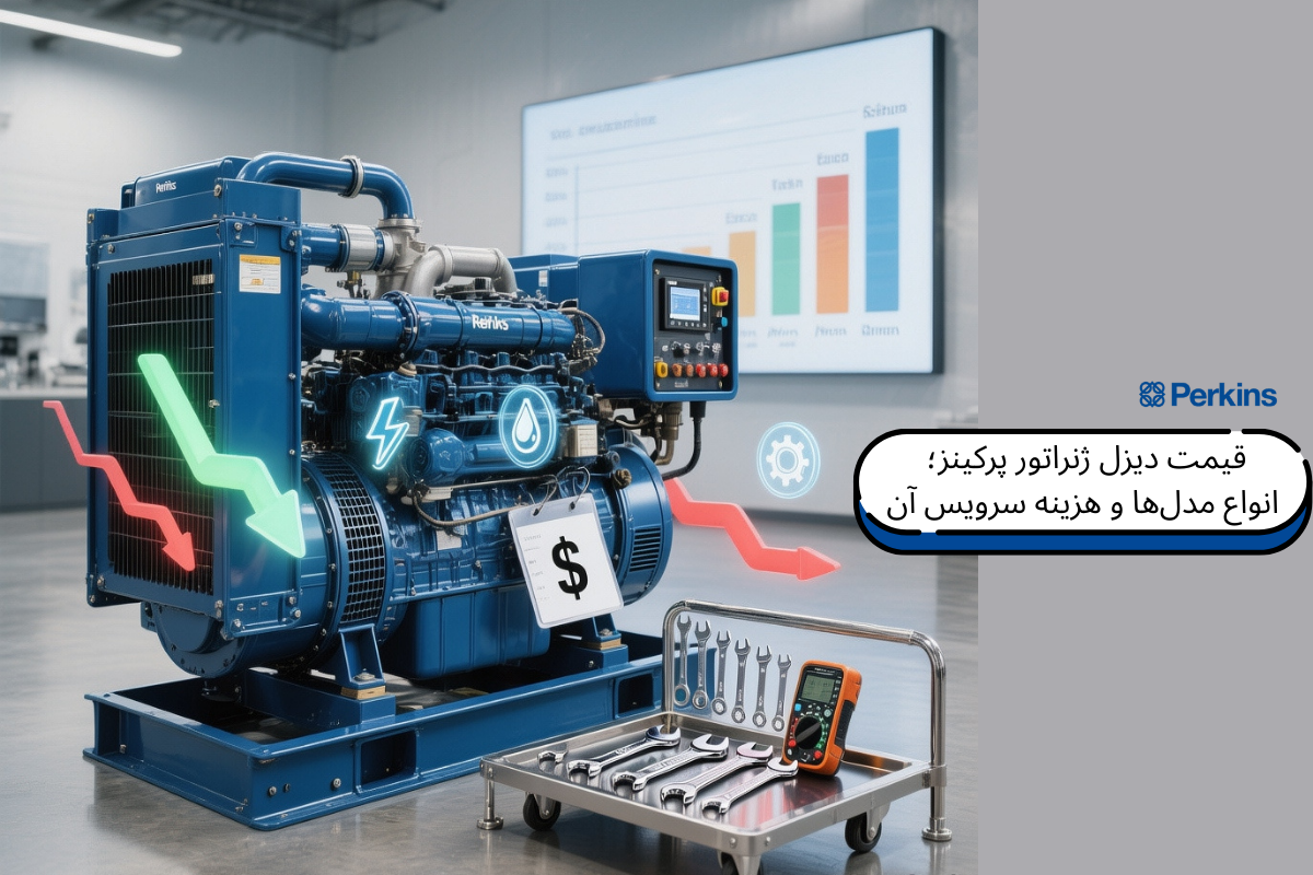 قیمت دیزل ژنراتور پرکینز؛ انواع مدل‌ها و هزینه سرویس آن | رخشا دیزل آسیا