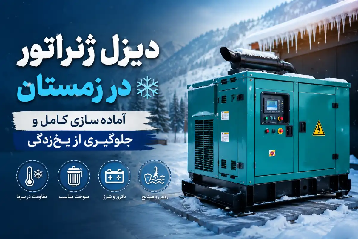 دیزل ژنراتور در زمستان: آماده‌سازی کامل و جلوگیری از یخ‌زدگی