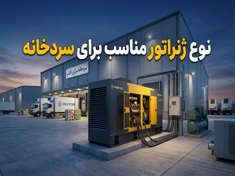 نوع ژنراتور مناسب برای سردخانه