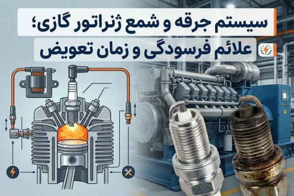 رهانمای سیستم جرقه و شمع ژنراتور دیزلی