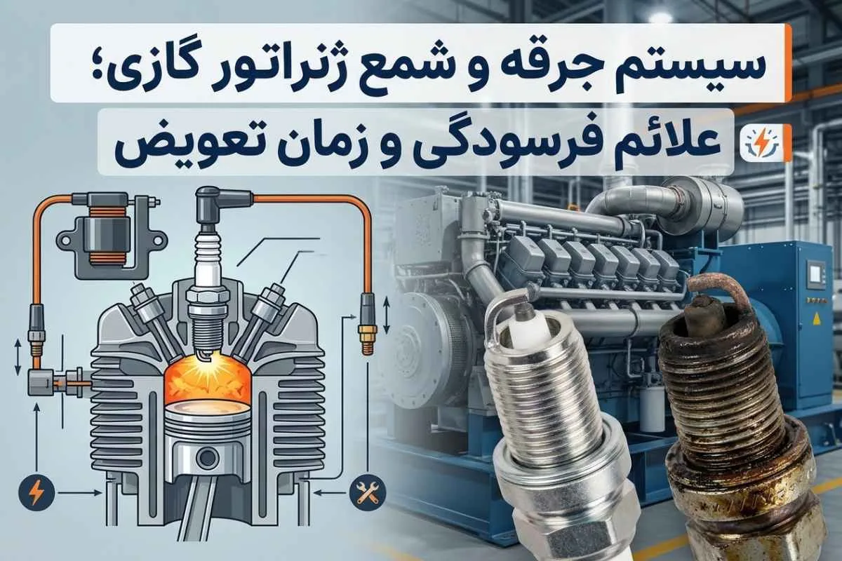 رهانمای سیستم جرقه و شمع ژنراتور دیزلی